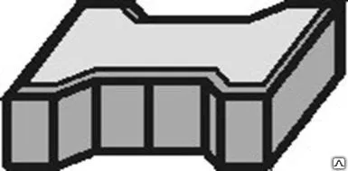 фото Плитка тротуарная "Катушка" 1Ф 7,6 оранжевая