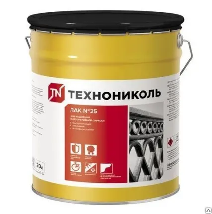 Фото №0 Лак битумный ТЕХНОНИКОЛЬ №25