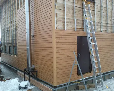 фото Монтаж сайдинга железного с утиплением