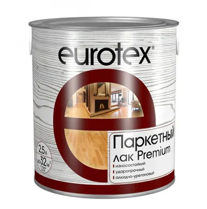 Фото №0 Лак паркетный Евротекс-Премиум полуматовый 2.5 л