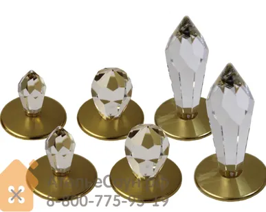 фото Набор хрустальных насадок Cariitti Crystal Kit 6 (1532622, золото: CR-12/CR-16/CR-31 по 2 шт.)