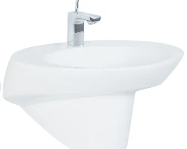 фото Раковина моноблок Creavit Jaws JW 065 белая