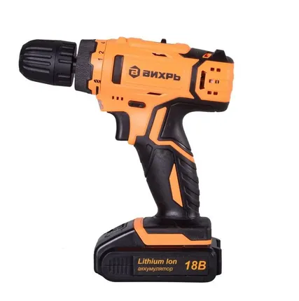 Фото №1 Дрель-шуруповерт аккумуляторная ДА-18Л-2 Вихрь