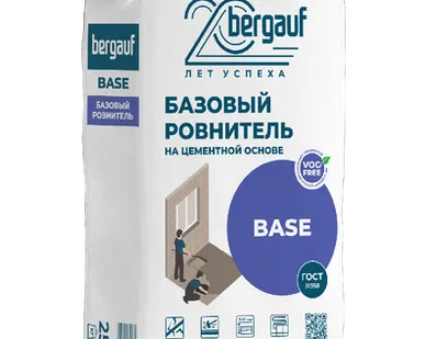 фото Пол БЕРГАУФ Base ровнитель цементный М150 /25кг/,от 5-50мм56меш/