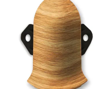 фото Угол наружный для плинтуса Lexida с держателем (212 Дуб светлый)