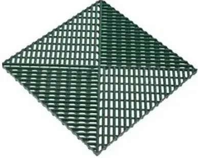 фото Решетка газонная c обрамлением 400х400х18мм, Зелёный