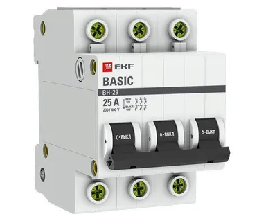 фото Выключатель нагрузки 3п 25А ВН-29 Basic EKF SL29-3-25-bas