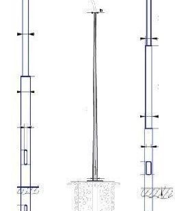 фото Опора граненая марки ОГККв-7,5