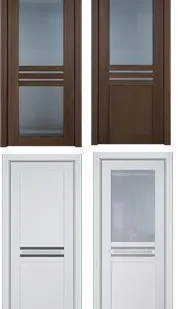 фото Дверное полотно Данте (Бук), остекленное Изумруд по1