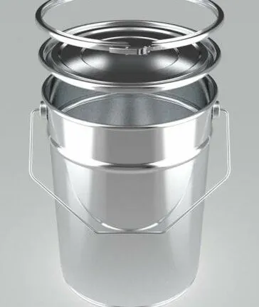 Фото №0 Комплект тары (Банка HSK0622.05 + крышка HSK0623 + обруч HSK0624) для органики емк. 5л