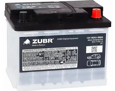 фото Аккумулятор ZUBR ORIGINAL 66 Ач о.п.
