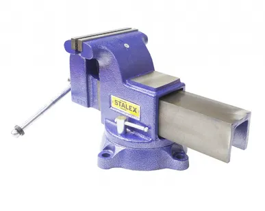 фото Тиски слесарные STALEX "Гризли", 150 х 150 мм., 360°, 19,0 кг.