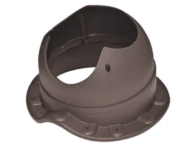 фото Проходной элемент Krovent Base-VT Wave 110 коричневый