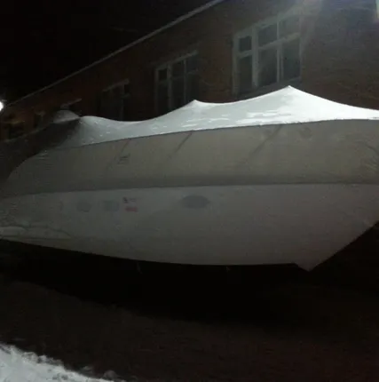 Фото №0 Упаковка яхт в ПВД для хранение и транспортировки