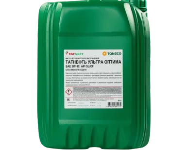 фото Масло моторное полусинтетическое Татнефть Ультра Оптима 5W-30 20 л 5W-30