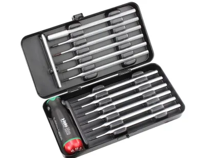 фото Отвертка серия Nm 0.6-1.5 с набором насадок (уп.12шт) в кейсе Felo 10099116