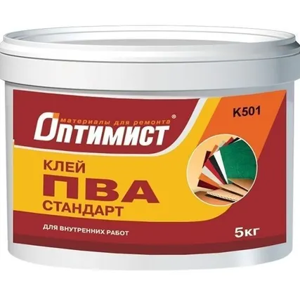 Фото №0 Клей ПВА Стандарт для внутренних работ K 501 5 кг