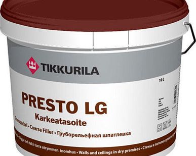фото Престо ЛГ груборельефная шпатлевка 10 л (PRESTO LG)