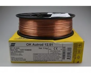 фото Проволока сварочная OK Autrod 12.51 д.0,8 омед. (катушка 5кг) ESAB