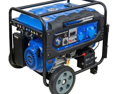 фото Генератор бензиновый Dinking DKA8500EW (8,5кВт, электростартер, 17лс, колёса, АВР)
