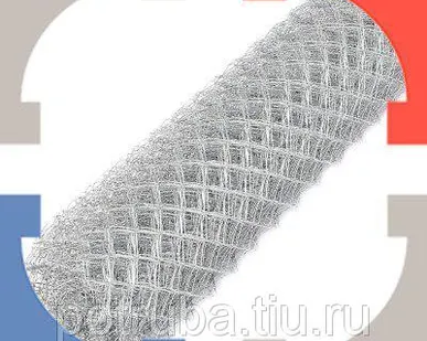фото Сетка плетеная рабица оцинкованная 1,5х10м 20х20 d=1,4 мм