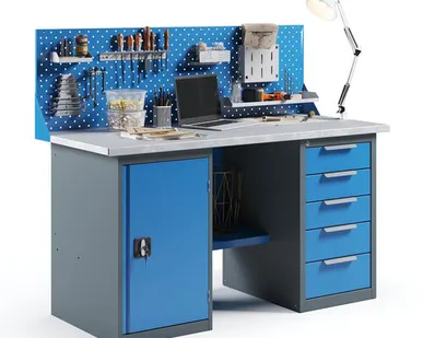 фото ВДТ-1.6 Верстак с драйвером и тумбой