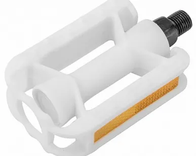 фото Педали XL-301 ось1/2" детские, для Wind 14"-16", со светоотражателями, пластиковые белые
