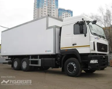 фото МАЗ-6312В9-475-012 сэндвич фургон 80 мм со ступенькой под ХОУ
