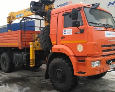 фото Манипулятор КМУ КАМАЗ 43118 + SOOSAN SCS736LII верх. упр. (2015)
