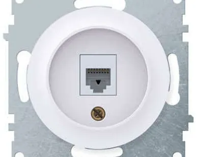 фото Механизм розетки комп. 1-м СП Florence 1xRJ45 кат.5e бел. 1E20701300 OneKeyElectro 2172770