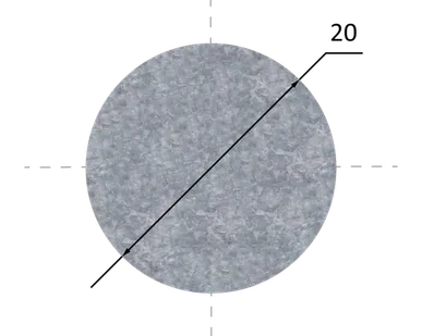 фото Круг оцинкованный 20