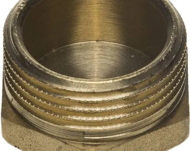 фото Заглушка GENERAL FITTINGS латунь 6-ти гранная головка, наружная резьба 3/4&quot;