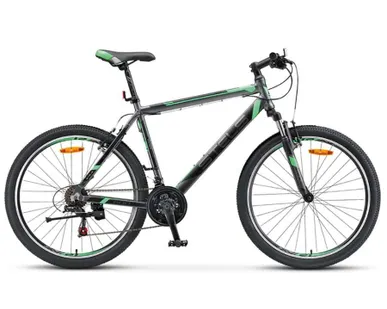 фото Горный (MTB) велосипед STELS Navigator 600 V 26 V020 антрацитовый/зеленый 20" рама