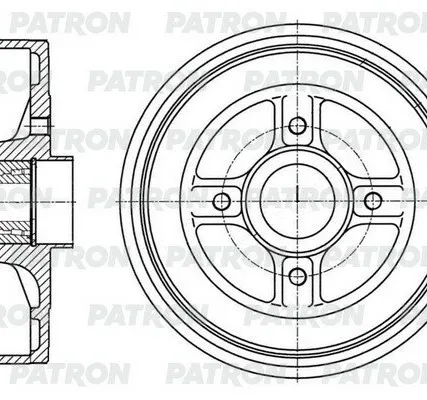 Фото №0 PDR1005 Барабан тормозной