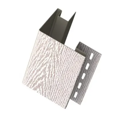 Фото №0 Наружный угол для винилового сайдинга 3050мм, Ясень беленый Ю-Пласт