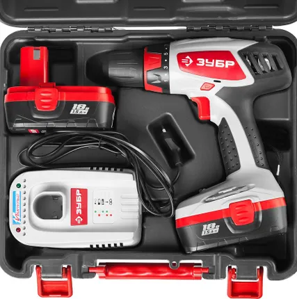 Фото №8 Шуруповерт аккумуляторный Зубр ЗДА-18-2 КИН