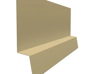 фото Планка начальная фальц 0,45 PE с пленкой RAL 1014 слоновая кость