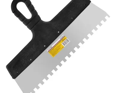 фото Шпатель фасадный Мастер зубчатый 250мм 10х10мм