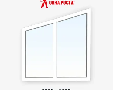 фото Трапециевидное пластиковое окно №1, 1000x1000