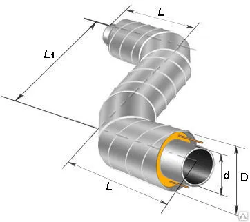 Фото №0 Z - образный элемент ППУ в оцинкованной стальной оболочке.