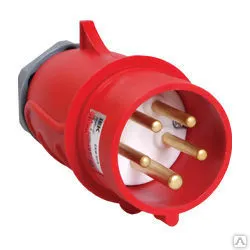 Фото №0 Вилка силовая 3-ф., 16А, 380В, IP44 (5-п) MAGNUM PSN02-016-5 ИЭК