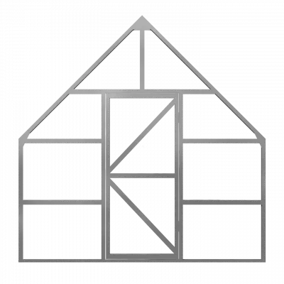 Фото №0 Перегородка для теплицы, цвет Оцинкованный