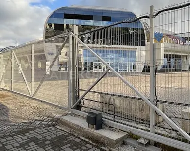 фото Ворота откатные для 3д забора 4000х2000 мм