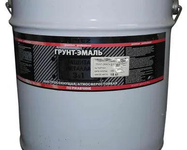 фото Грунт-Эмаль 3 в 1 (20кг) "Бриц"  6 Серая "Стандарт"