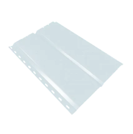 Фото №0 Сайдинг Кровля Сервис Брусnika софит Чистый белый 0,45 мм Полиэстер