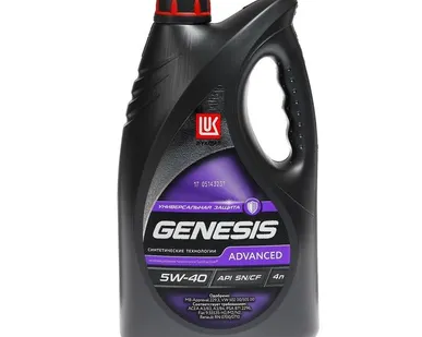 фото Синтетическое моторное масло ЛУКОЙЛ GENESIS ADVANCED 5W40 4л