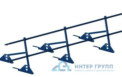 Фото №0 Ограждение кровельное PRESTIGE ZN композит H-600/3,0м (2трубы) ГОСТ Р 53254-2009