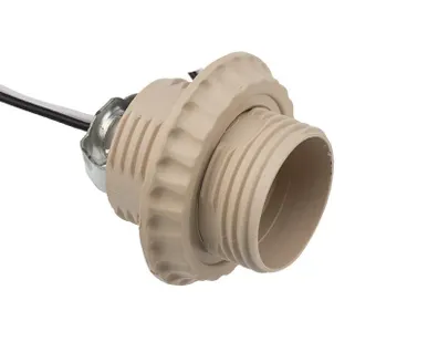 фото Патрон E27 с проводом 20см бел. Rexant 11-8875