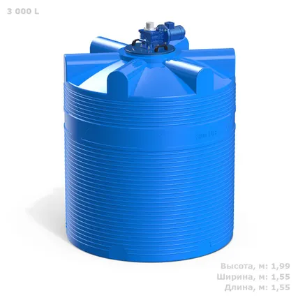 Фото №0 Емкость V 3000 литров с лопастной мешалкой