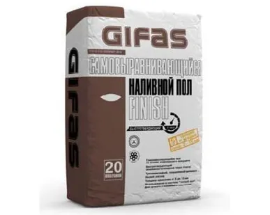 фото Наливной пол Gifas Finish 20кг